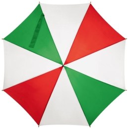 Parasol automatyczny drewniany NANCY kolor czerwono-zielony