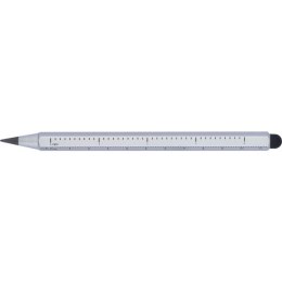 Wieczny długopis aluminiowy z miarką HALMSTAD kolor szary