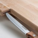 Deska kuchenna drewniana z nożem LIZZANO kolor brązowy