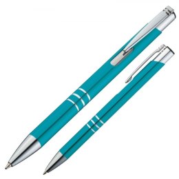 Długopis metalowy ASCOT kolor turkusowy