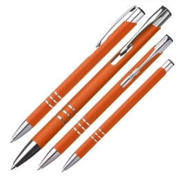 Długopis metalowy soft touch NEW JERSEY kolor pomarańczowy