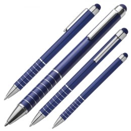 Długopis metalowy touch pen LUEBO kolor niebieski