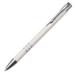 Długopis metalowy soft touch NEW JERSEY kolor biały