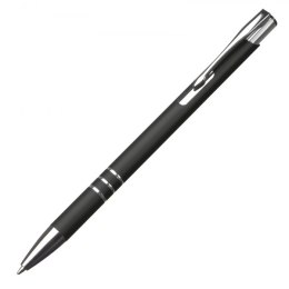 Długopis metalowy soft touch NEW JERSEY kolor czarny