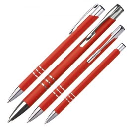 Długopis metalowy soft touch NEW JERSEY kolor czerwony