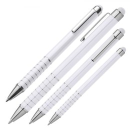 Długopis metalowy touch pen LUEBO kolor biały