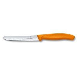 Nóż z ząbkowanym ostrzem SwissClassic Victorinox kolor pomarańczowy