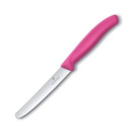 Nóż z ząbkowanym ostrzem SwissClassic Victorinox kolor różowy