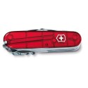 Scyzoryk SwissChamp transparentny Victorinox kolor czerwony