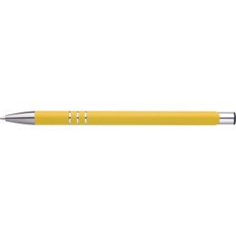 Długopis metalowy soft touch NEW JERSEY kolor żółty