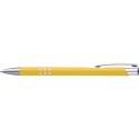 Długopis metalowy soft touch NEW JERSEY kolor żółty
