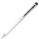 Długopis metalowy touch pen, soft touch CLAUDIE Pierre Cardin kolor biały