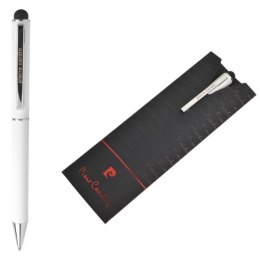 Długopis metalowy touch pen, soft touch CLAUDIE Pierre Cardin kolor biały