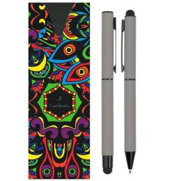 Zestaw piśmienny długopis i pióro kulkowe CELEBRATION Pierre Cardin kolor szary