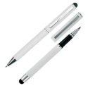 Zestaw piśmienny długopis i pióro kulkowe CLAUDIE Pierre Cardin kolor biały