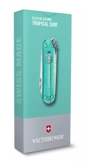 Scyzoryk Classic SD transparentny Victorinox kolor turkusowy