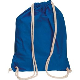 Worek sportowy bawełniany 140 g/m2 CARLSBAD kolor niebieski