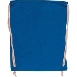 Worek sportowy bawełniany 140 g/m2 CARLSBAD kolor niebieski