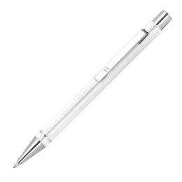 Długopis metalowy półżelowy ALMEIRA kolor biały