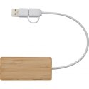 Rozgałęźnik USB KUALA LUMPUR kolor beżowy