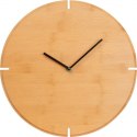 Zegar ścienny bambusowy HAMPTON kolor beżowy