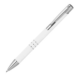 Długopis metalowy półżelowy DUNMORE kolor biały