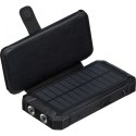 Power bank solarny 20 000 mAh kolor Czarny