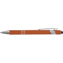 Długopis aluminiowy touch pen kolor Pomarańczowy