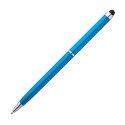 Długopis plastikowy do ekranów dotykowych kolor Jasnoniebieski
