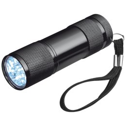 Latarka 9 LED metalowa kolor Czarny