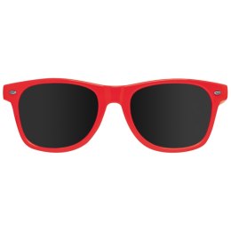 Plastikowe okulary przeciwsłoneczne 400 UV kolor Czerwony