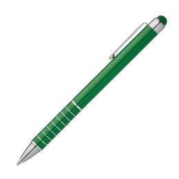 Długopis metalowy do ekranów dotykowych kolor Zielony