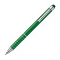 Długopis metalowy do ekranów dotykowych kolor Zielony