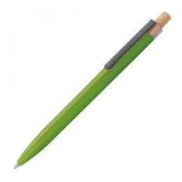 Długopis z aluminium z recyklingu kolor Jasnozielony