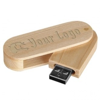 Pendrive drewniany kolor Wielokolorowy