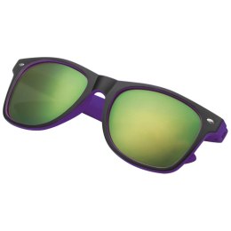 Plastikowe okulary przeciwsłoneczne UV400 kolor Fioletowy