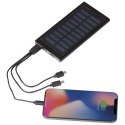 Power bank 8000 mAh - solarny kolor Czarny