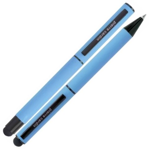 Zestaw piśmienniczy długopis i pióro kulkowe CELEBRATION Pierre Cardin kolor Jasnoniebieski