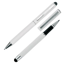 Zestaw piśmienniczy długopis i pióro kulkowe CLAUDIE Pierre Cardin kolor Biały