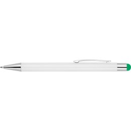Długopis z touch penem kolor Zielony