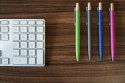 Długopis z aluminium z recyklingu kolor Jasnoniebieski