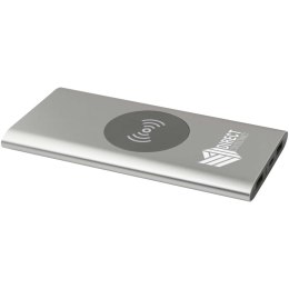 Juice bezprzewodowy powerbank o pojemności 8000 mAh Type-C z aluminium pochodzącego z recyklingu srebrny (12438581)