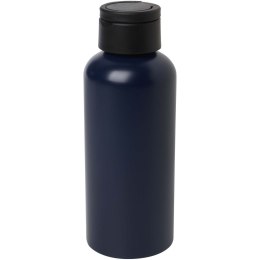 Trinity butelka na wodę z aluminium z recyklingu z certyfikatem RCS, z pokrywką RPET 600 ml navy blue (10081555)