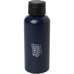 Trinity butelka na wodę z aluminium z recyklingu z certyfikatem RCS, z pokrywką RPET 600 ml navy blue (10081555)