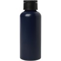 Trinity butelka na wodę z aluminium z recyklingu z certyfikatem RCS, z pokrywką RPET 600 ml navy blue (10081555)