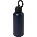 Trinity butelka na wodę z aluminium z recyklingu z certyfikatem RCS, z pokrywką RPET 600 ml navy blue (10081555)