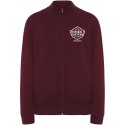 Ulan bluza unisex z zamkiem błyskawicznym na całej długości garnet (R64392P2)