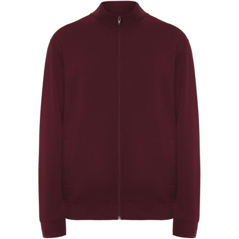 Ulan bluza unisex z zamkiem błyskawicznym na całej długości garnet (R64392P3)