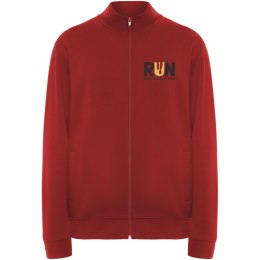 Ulan bluza unisex z zamkiem błyskawicznym na całej długości czerwony (R64394I1)