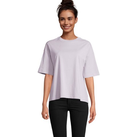 BOXY WOMEN T-SHIRT OVERSIZE Lilac XS (S03807-LL-XS)